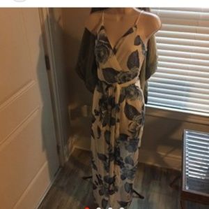 Floral chiffon jumpsuit